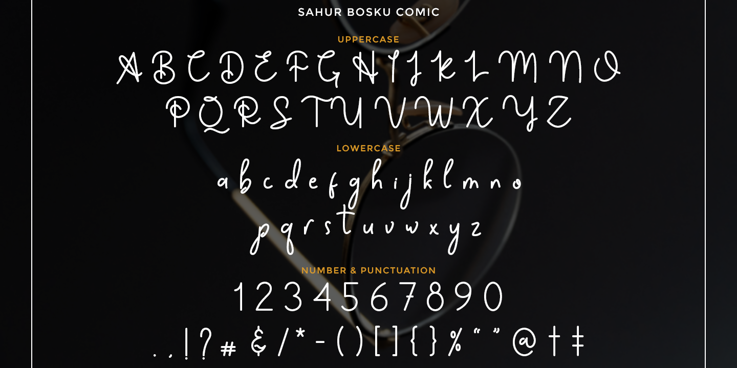 Пример шрифта Sahur Bosku #3